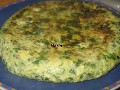 Tortilla de patatas y acelgas