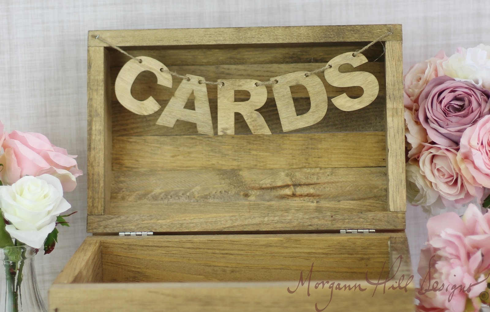 Hill Designs Rustic Card Box Country Wedding Barn Farm Garden
