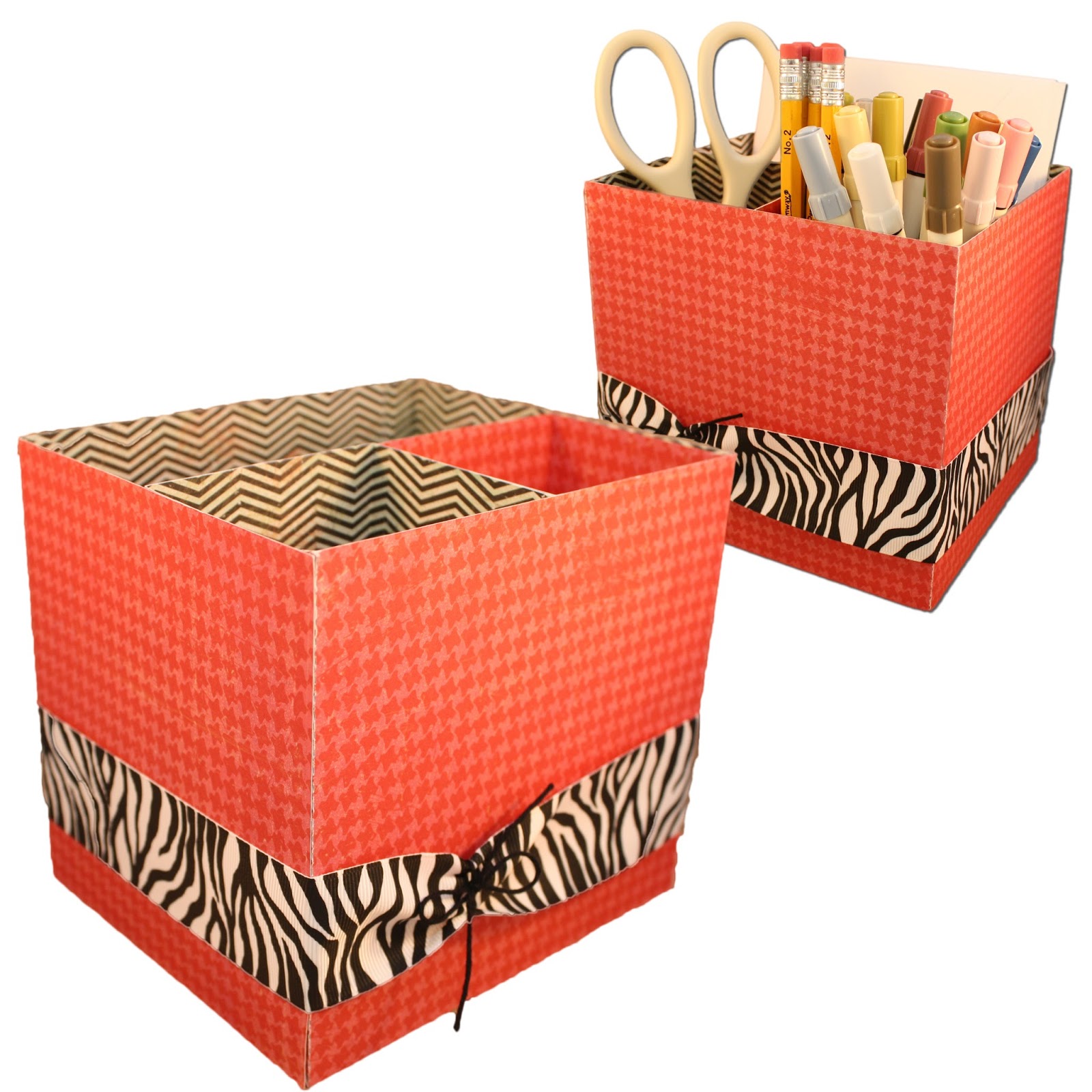 Stationery & Book Holder Organizer Box Bits of Paper