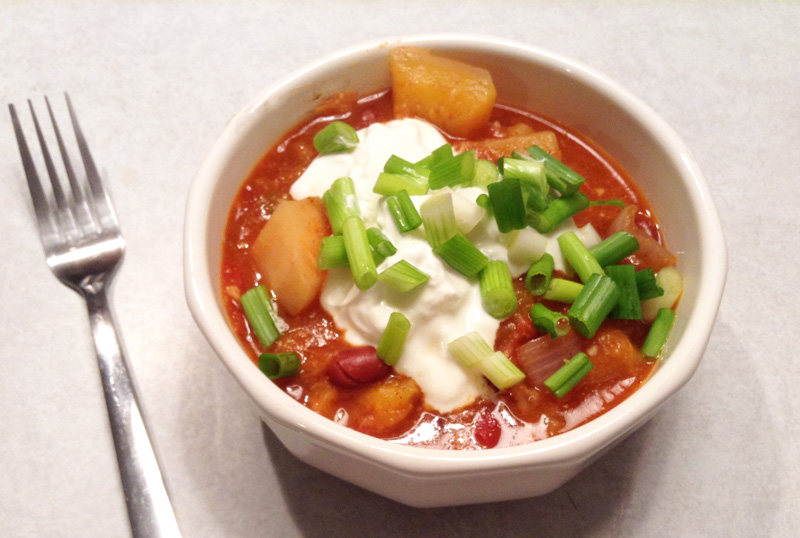 slow cooker pumpkin chili