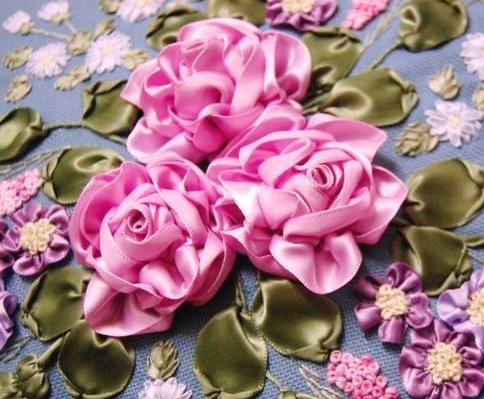 Easy ribbon tcnuh design stitches