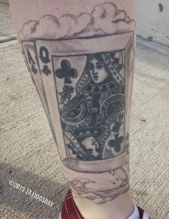 tattoosday a tattoo blog dana u0027s straight flush honors her dad tattoosday a tattoo blog dana u0027s straight flush honors her dad