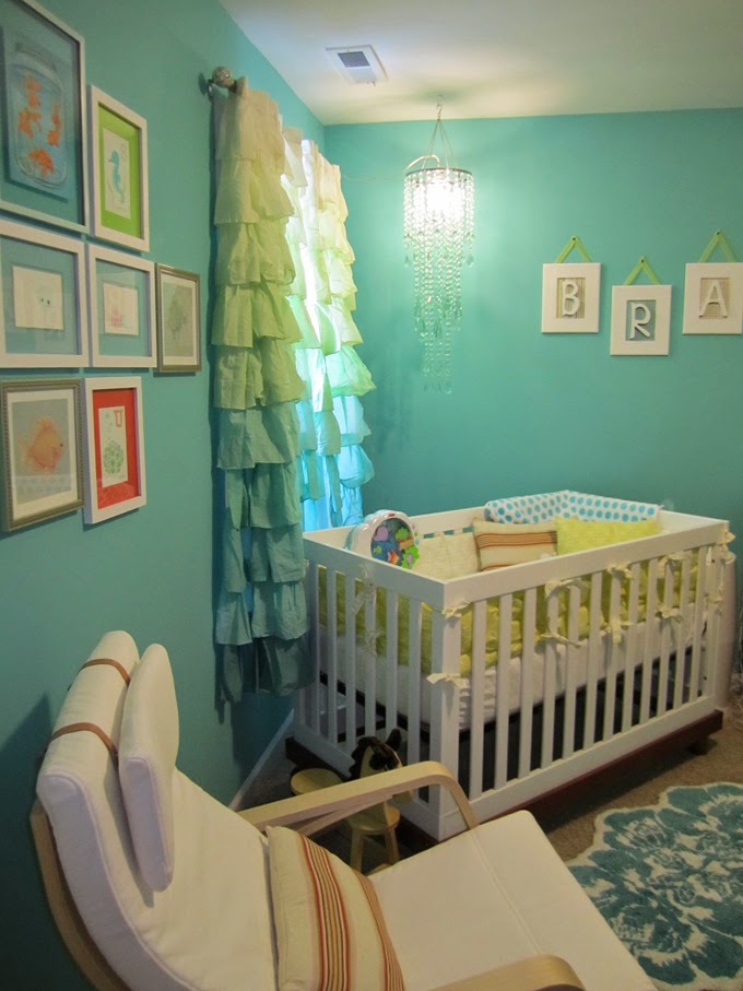 Habitaciones de bebé color turquesa - Ideas para decorar dormitorios