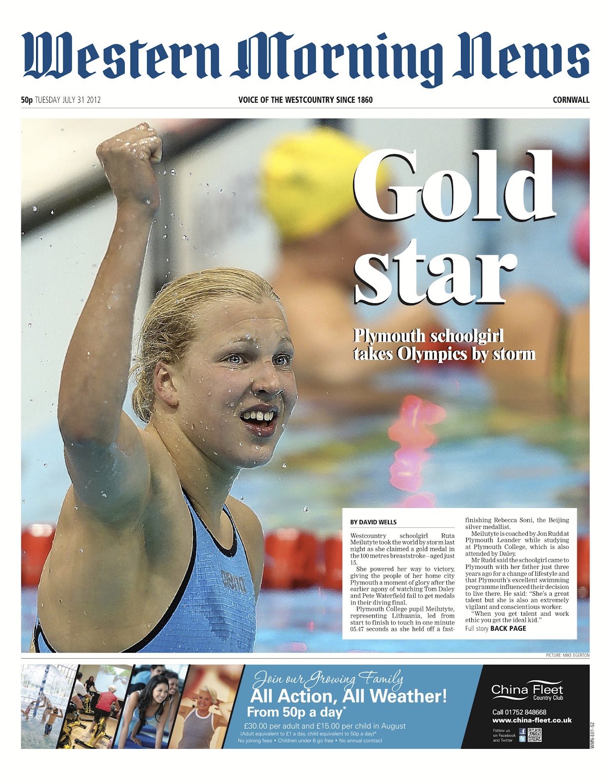Sands Media Services How the regional press covered the Olympics