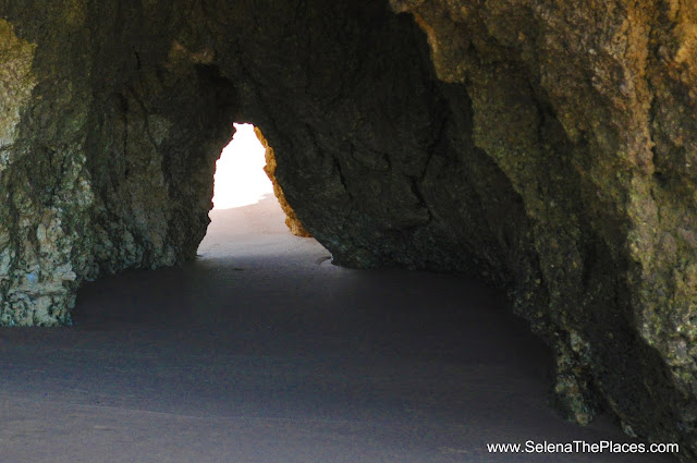 Rock formations at Praia Gale Portugal