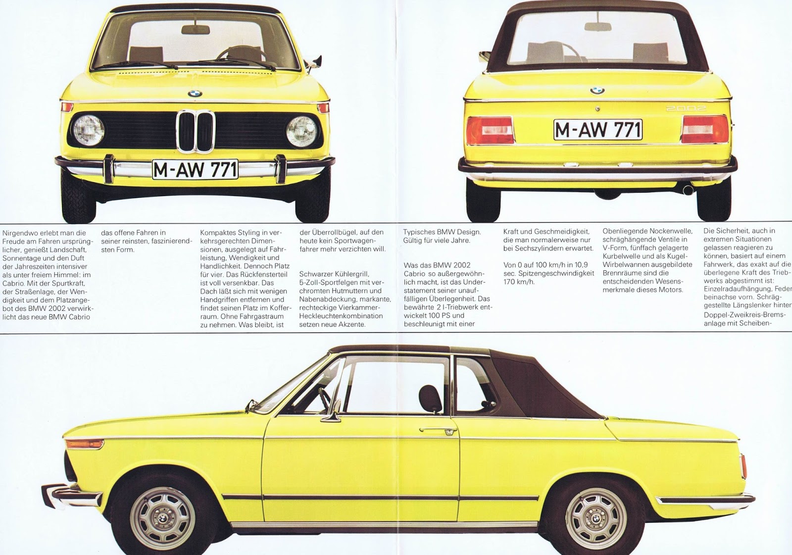 Baurspotting Bmw 02 Baur Cabrio Targa Brochure 1974