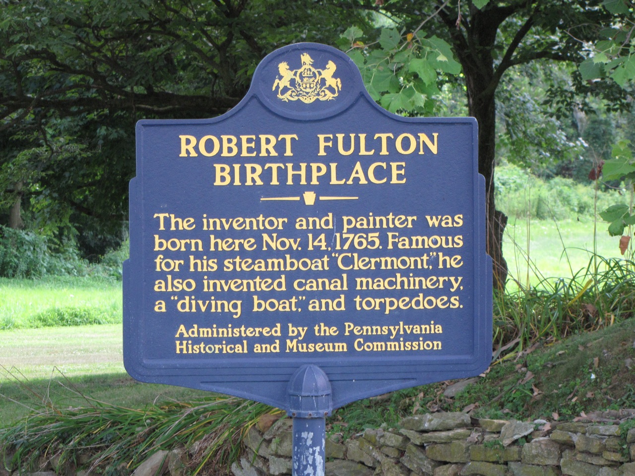 Camp Martin Travels Robert Fulton Birthplace
