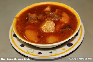 Tausug dish called Beef Culma or Beef Curma