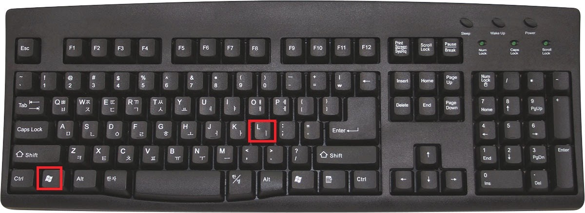 Shortcut key to Lock and Hide Desktop PC Screen