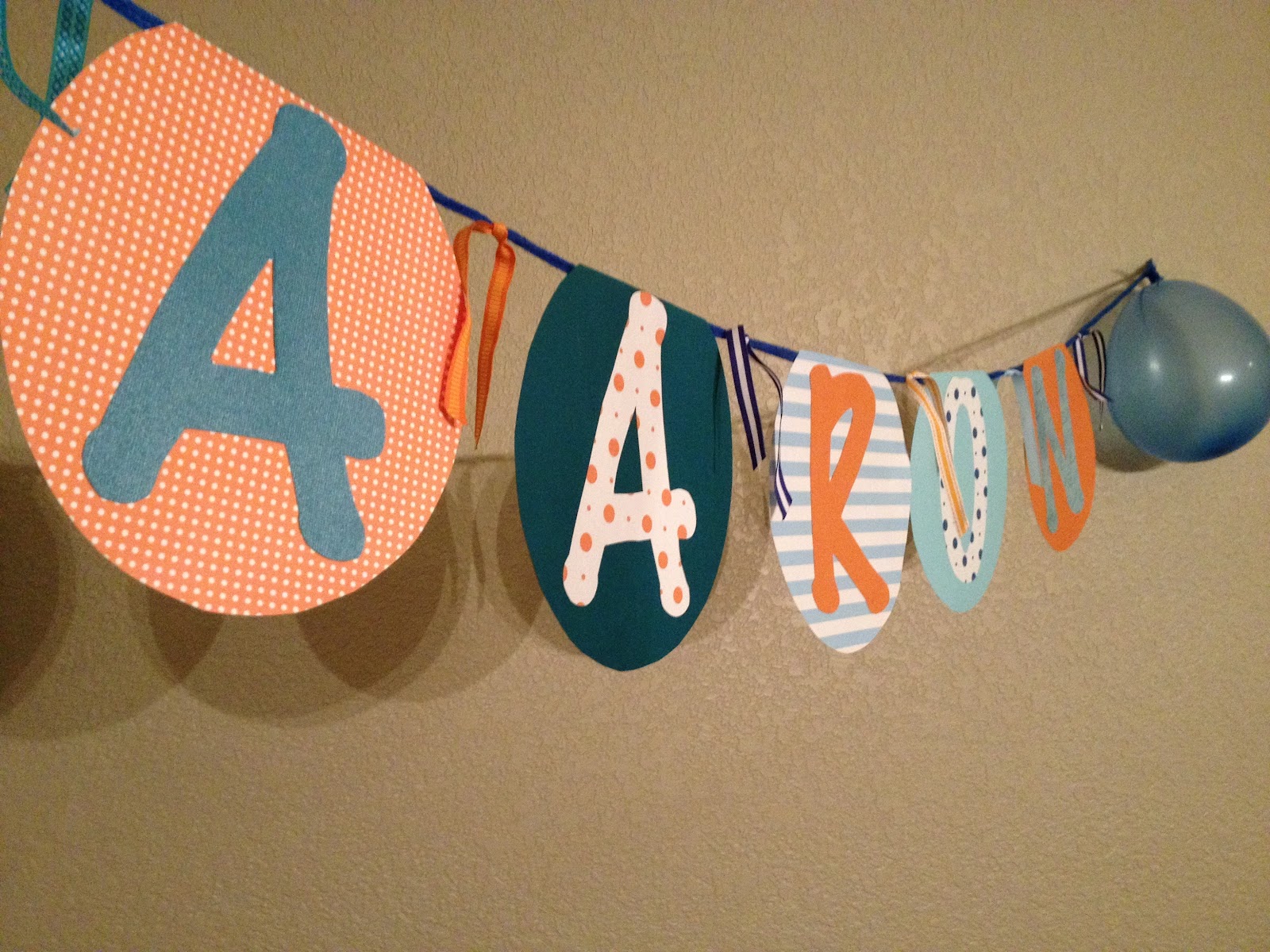 Mothering with Creativity Aaron's 1st Birthday Party