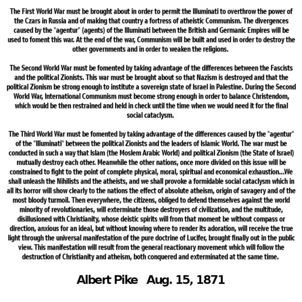 Albert Pike Quotes Ww3. QuotesGram