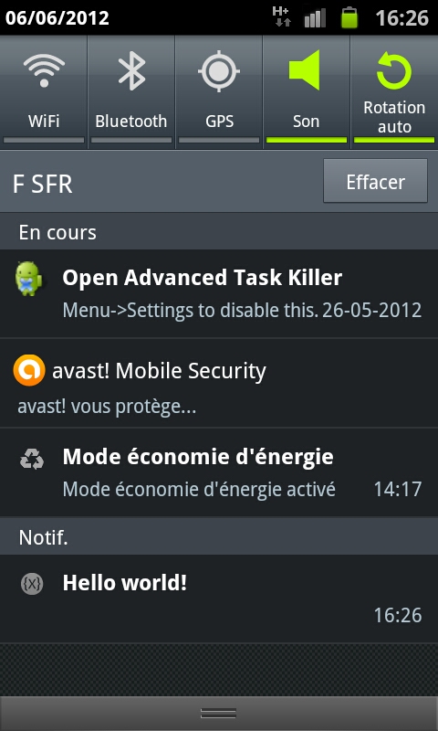 On{x} Hello World sur Android On{x} Hello World sur Android