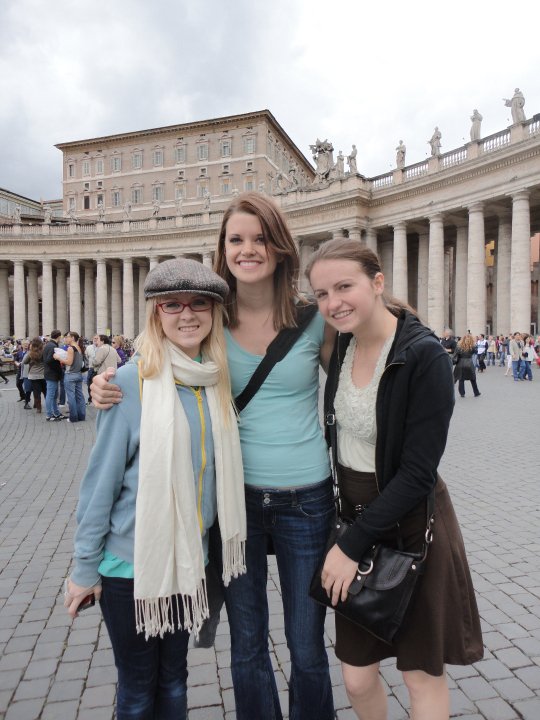 Me & a few friends outside the Vatican