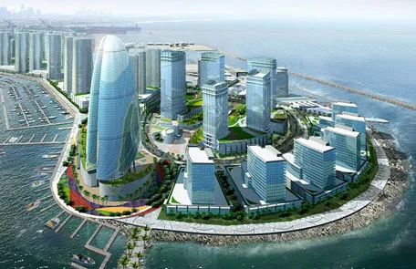 Gulf, Dubai, Construction, 229-metre-high, The Landmark Tower, Dubai Maritime City (DMC), Commence, Khamis J Buamim, Chairman, Drydocks World and Maritime World, 5-star business hotel, Serviced apartments, Business centre, Retail and leisure facilities.