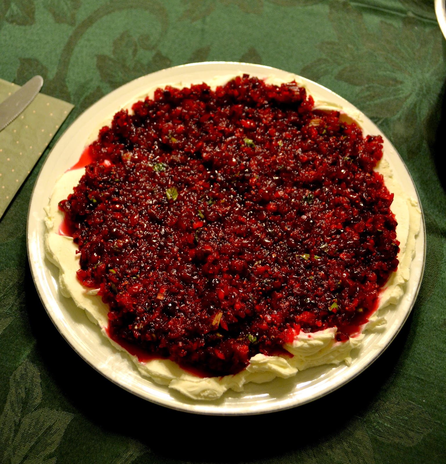 Simple Savory & Satisfying Cranberry Cream Cheese Dip