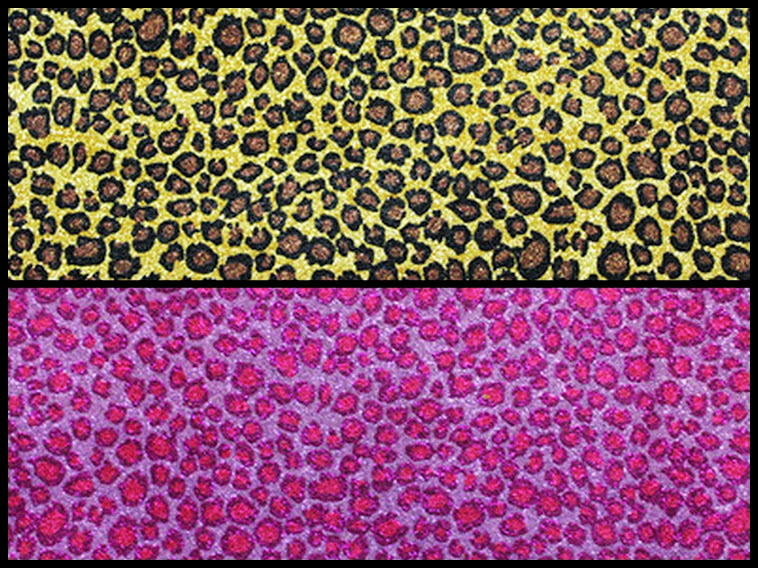 Tissus simili Cuir vinyle imprimé léopard