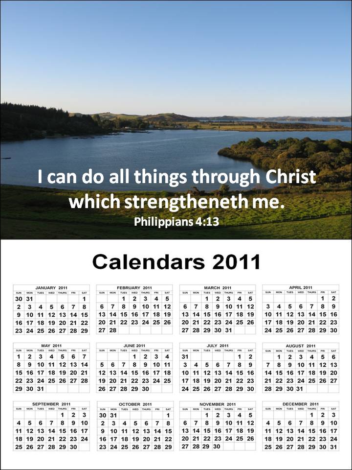 detlaphiltdic Free Christian 2011 calendar with bible verses design