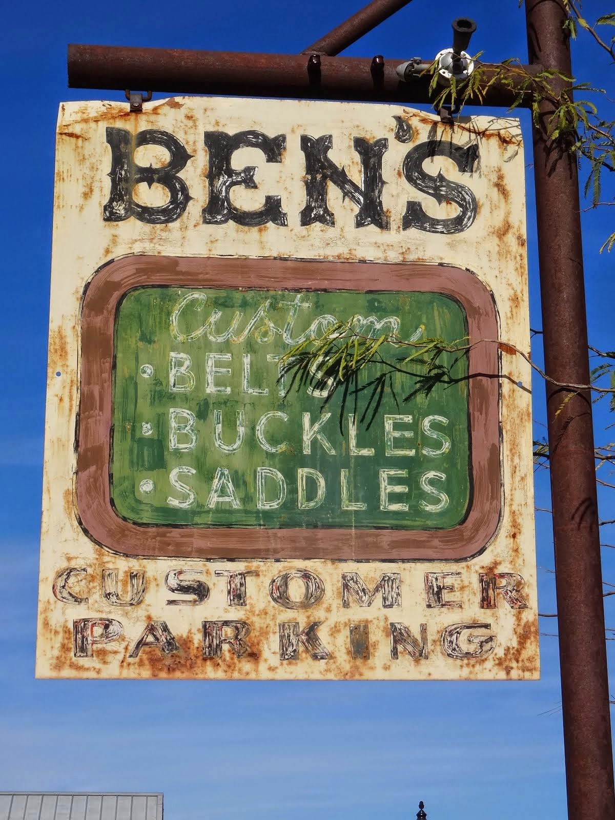 Ben's Business Sign.