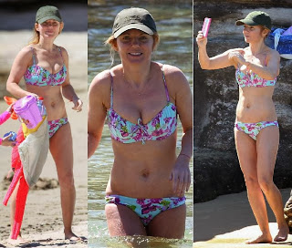 Geri Halliwell Flower Bikini Australia