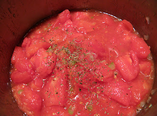 Tomatoes in Pan Sprinkled with Light Herbs