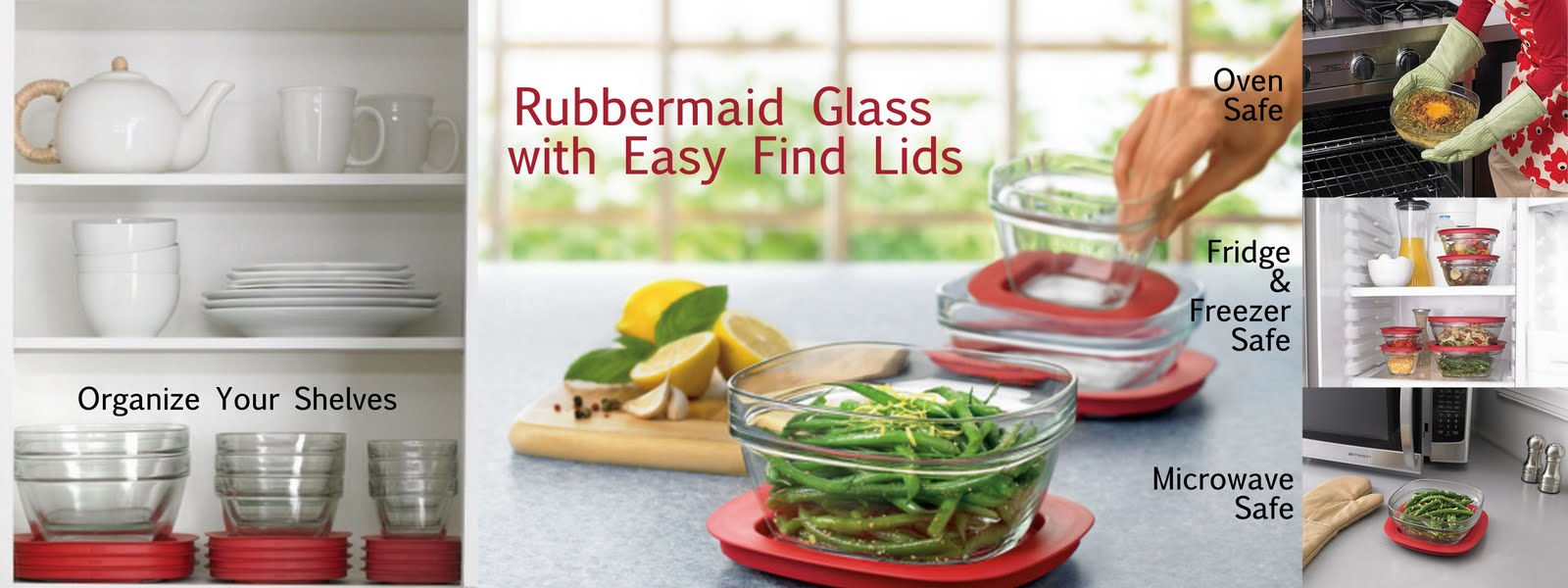 Eccentric Eclectic Woman Rubbermaid Glass Food Storage Containers with