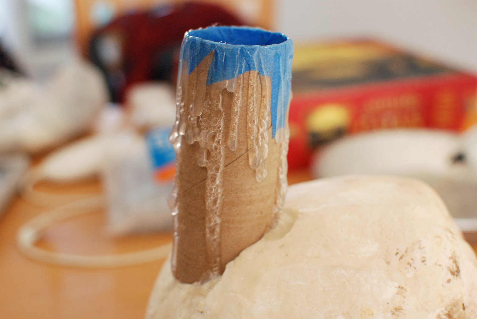 Glitter Mint Skull Candle