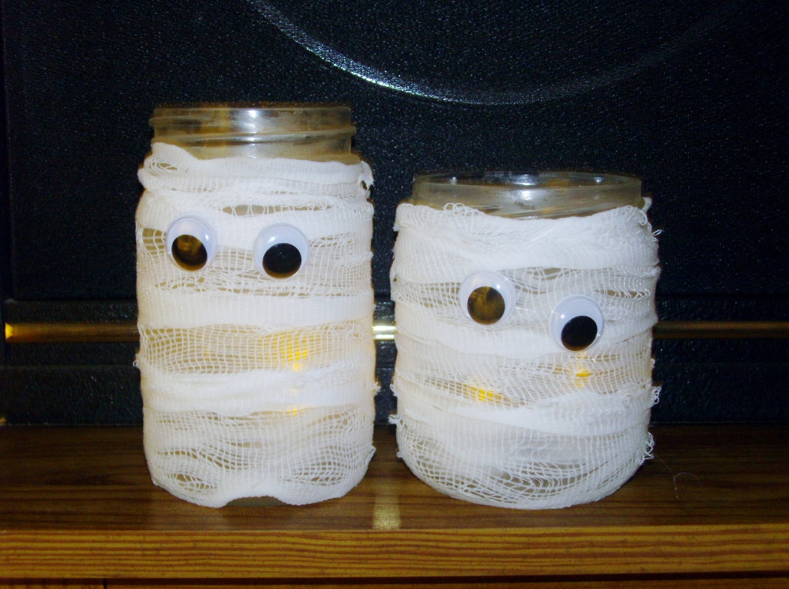 Crafting N Scrapping Mummy Candle Holders