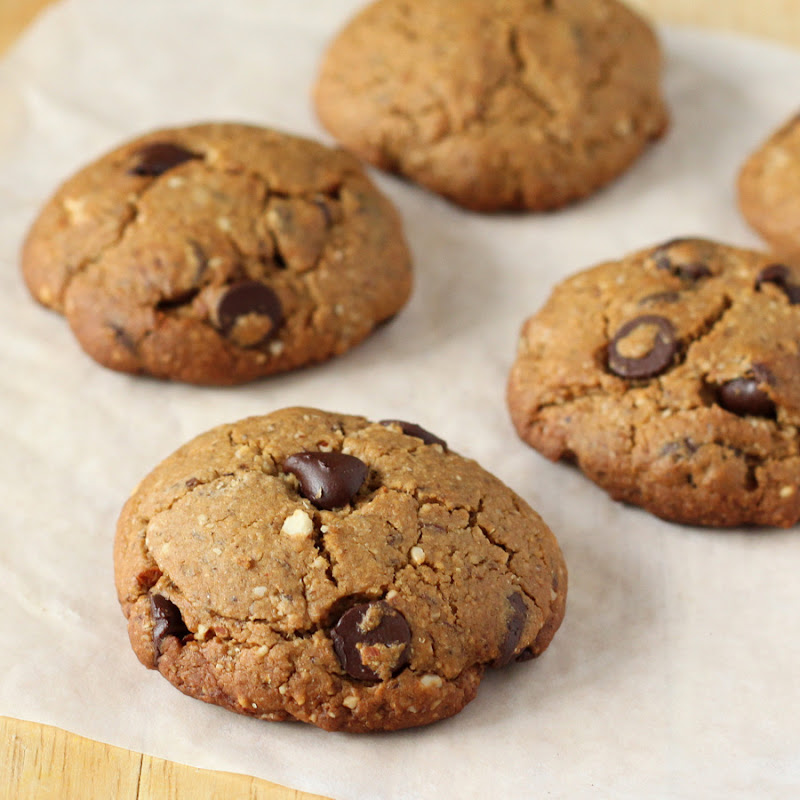 Millet Almond Oat Cookies with Chocolate chips. Glutenfree Vegan