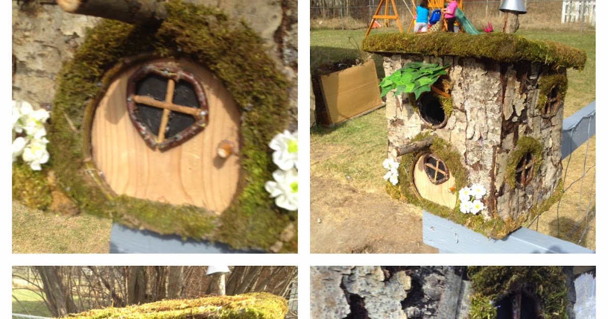 Maison d'oiseau décorative style Hobbit - Support Free