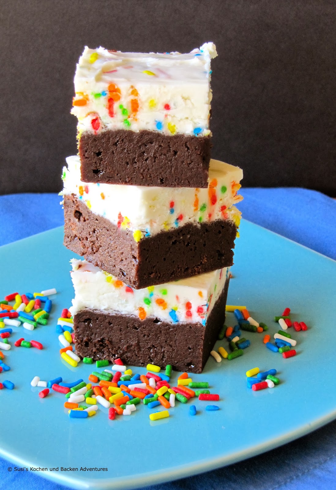 Susi's Kochen Und Backen Adventures Homemade Brownies with Funfetti