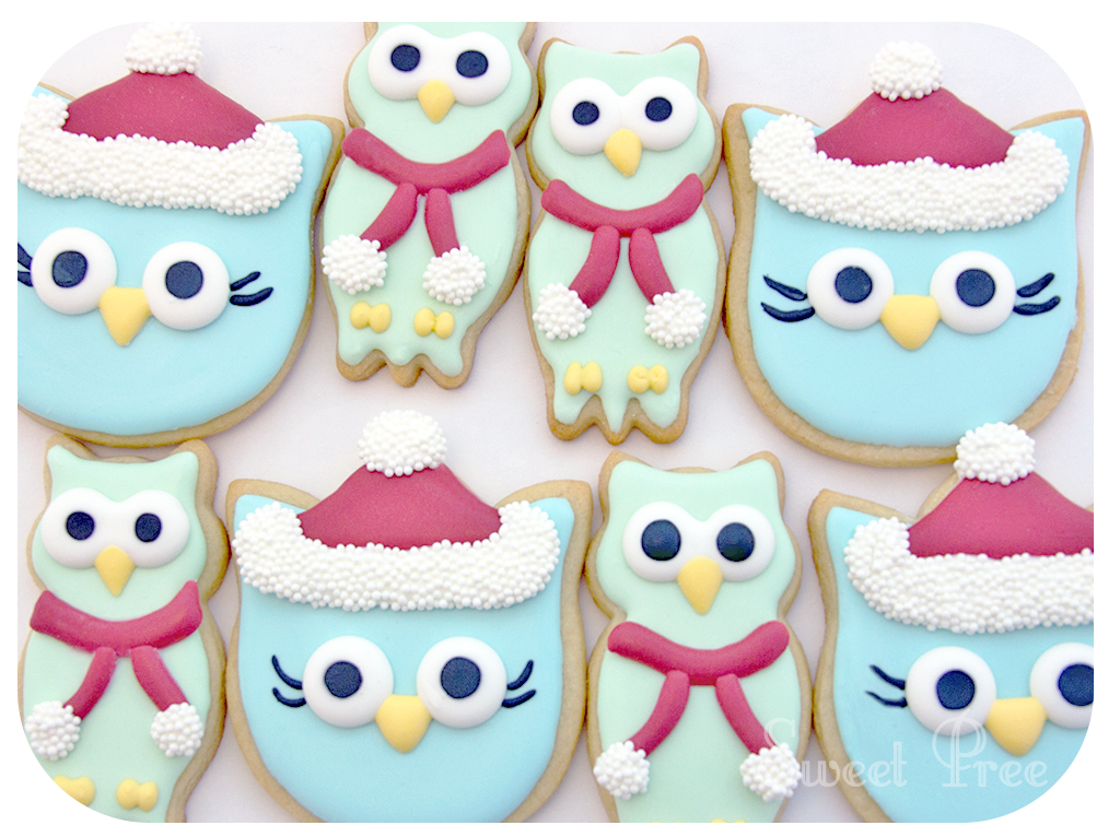 Kishmish Kitchen Decorated Sugar Cookies Santa Owls