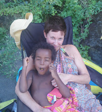 Mr. Yang and Mama on the river