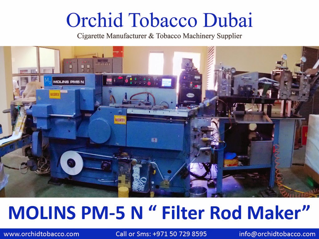 "MOLINS PM5" "Filter Rod Maker" "Slims Cigarettes Filter Rod