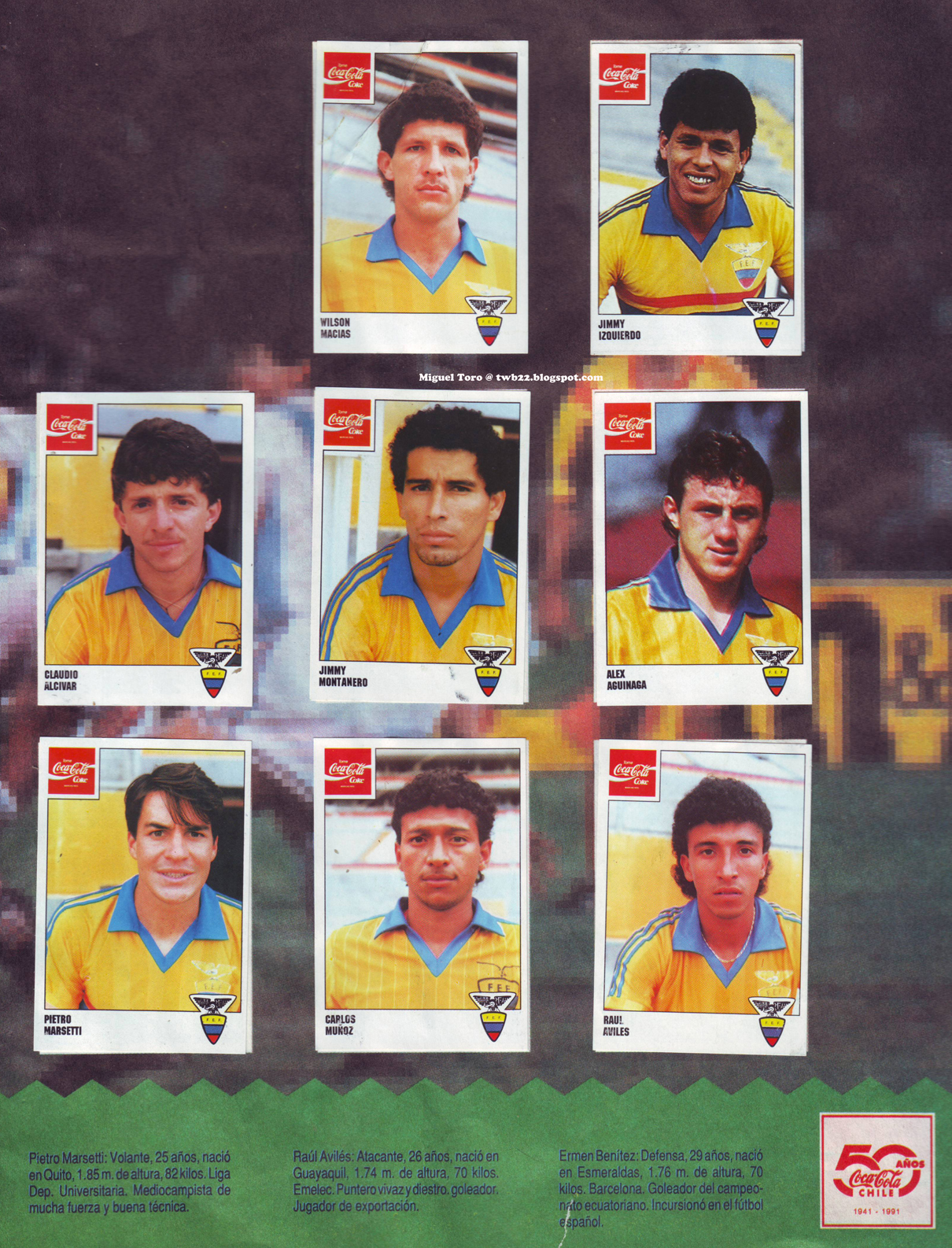 FRITZ THE FLOOD Copa America 1991 Brasil Ecuador