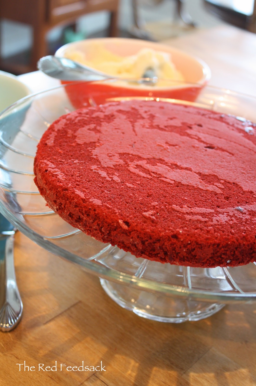 The Red Feedsack: For the Love of Red Velvet cake that is!
