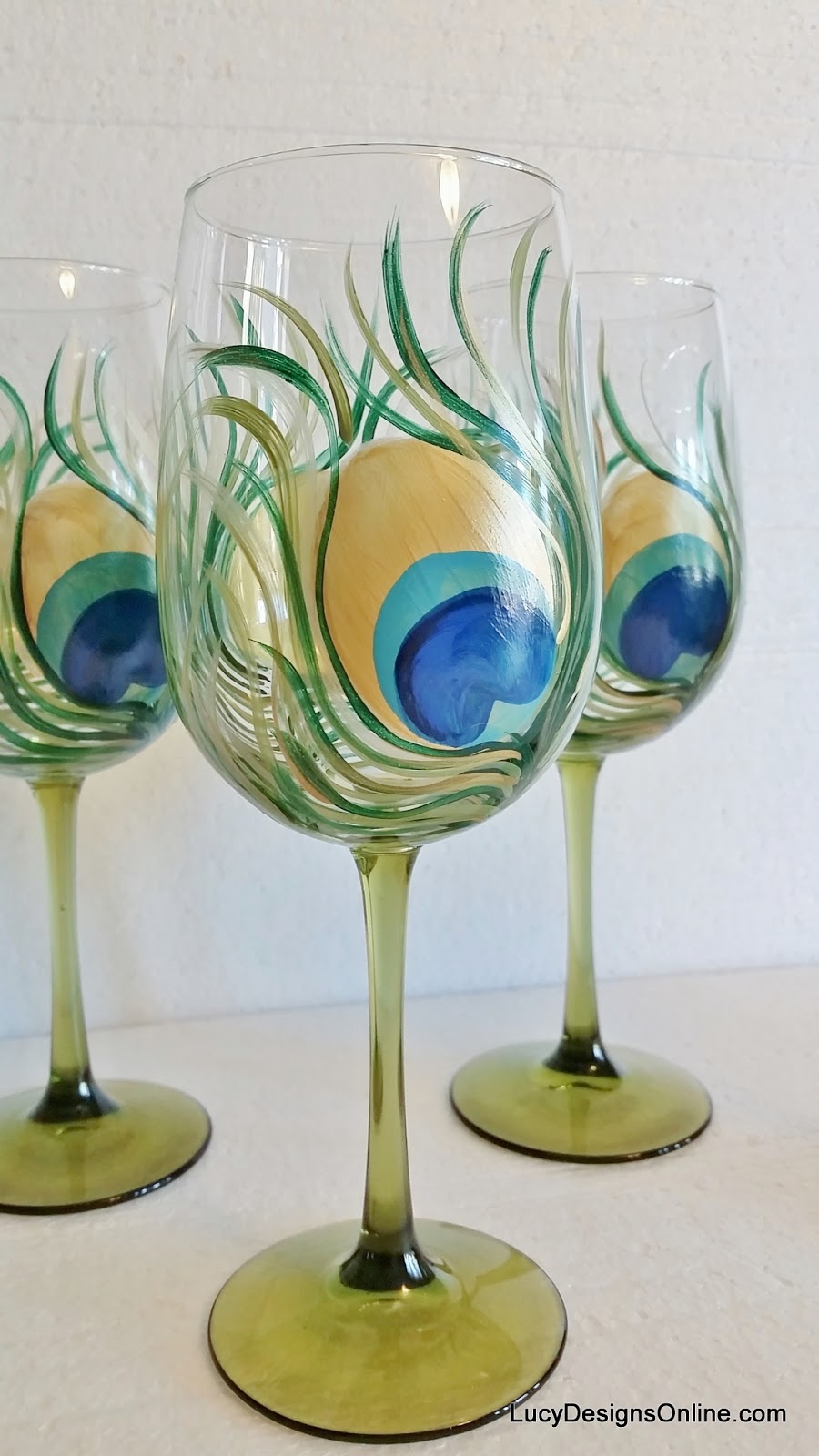 Lolita Painted Wine Glasses Lolita Painted Wine Glasses