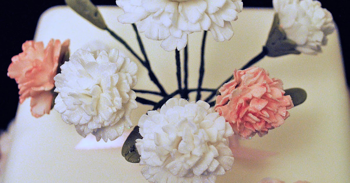 BakerLou How to make Sugar Carnations, stepbystep tutorial