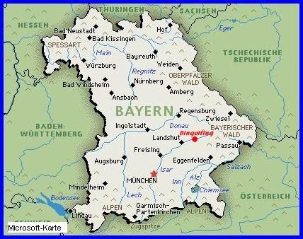 Deutschlandkarte Bayern Karte Region Bild