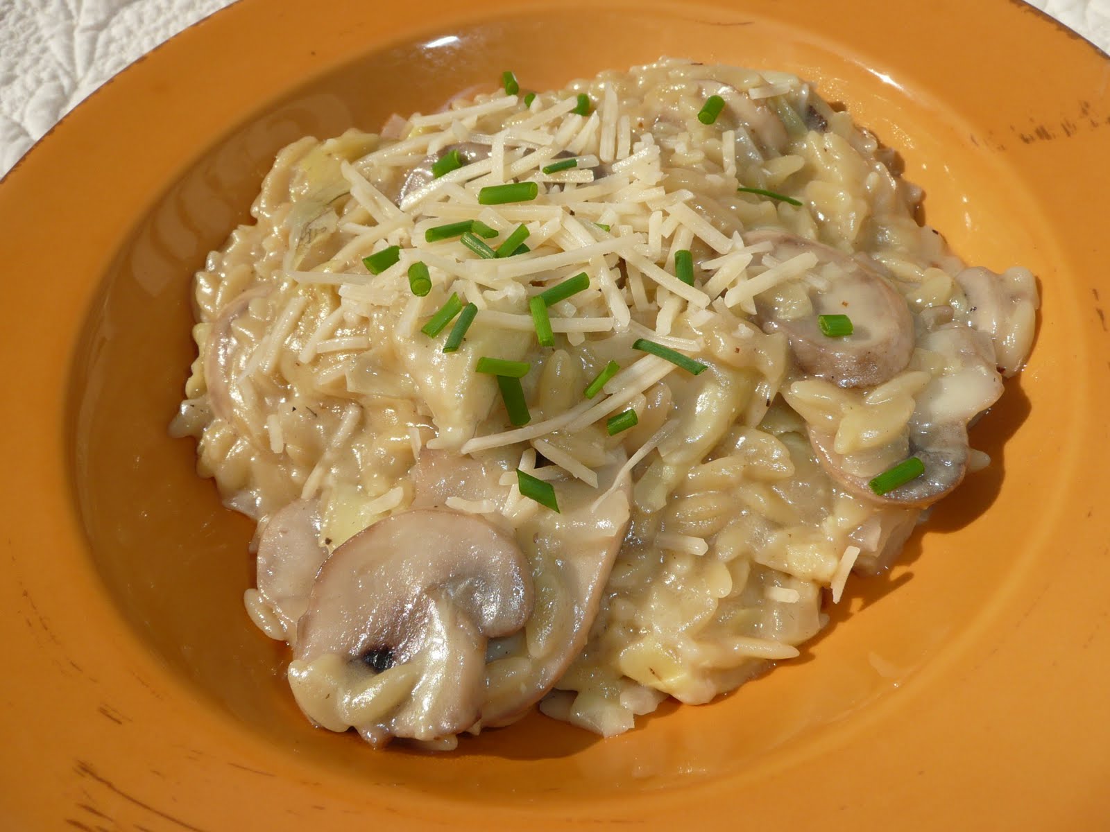 Everyday Dutch Oven Orzo with Artichokes and Parmesan