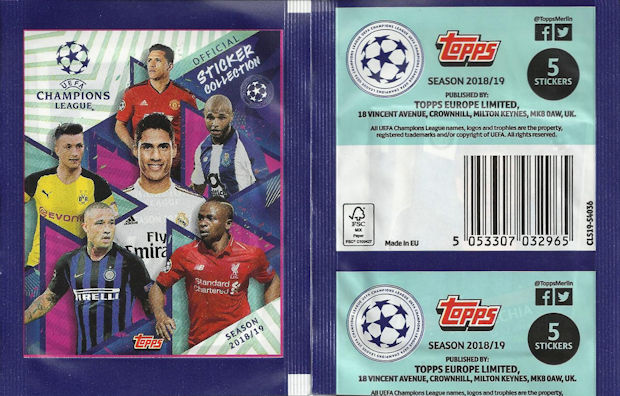 Juventus 2018 2019 Official Sticker Collection.BOX 50 Bustine//Packets
