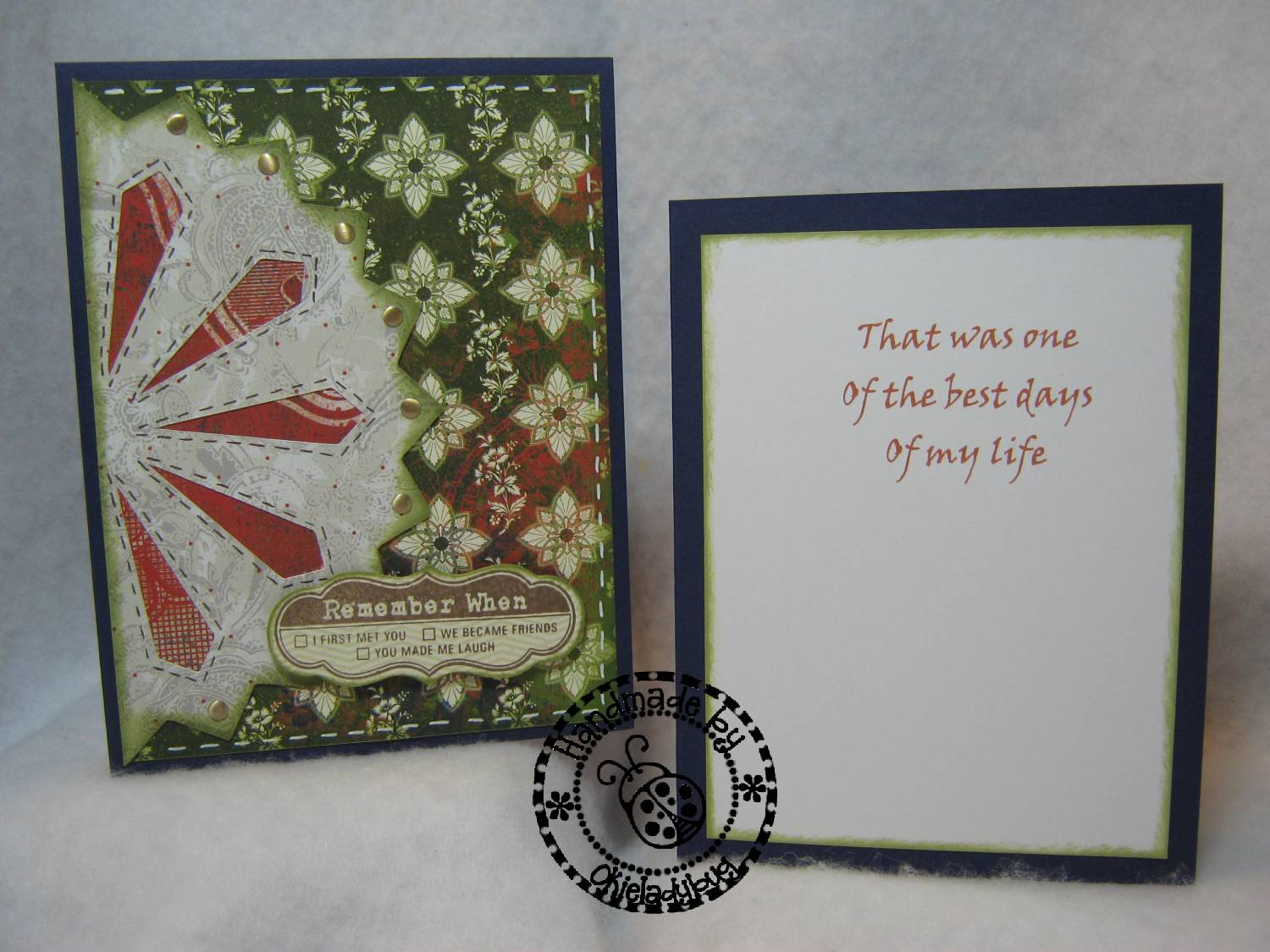 Okieladybug's Scrap N' More Remember When Card Art Philosophy