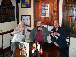 The birthday boy with his birthday pint