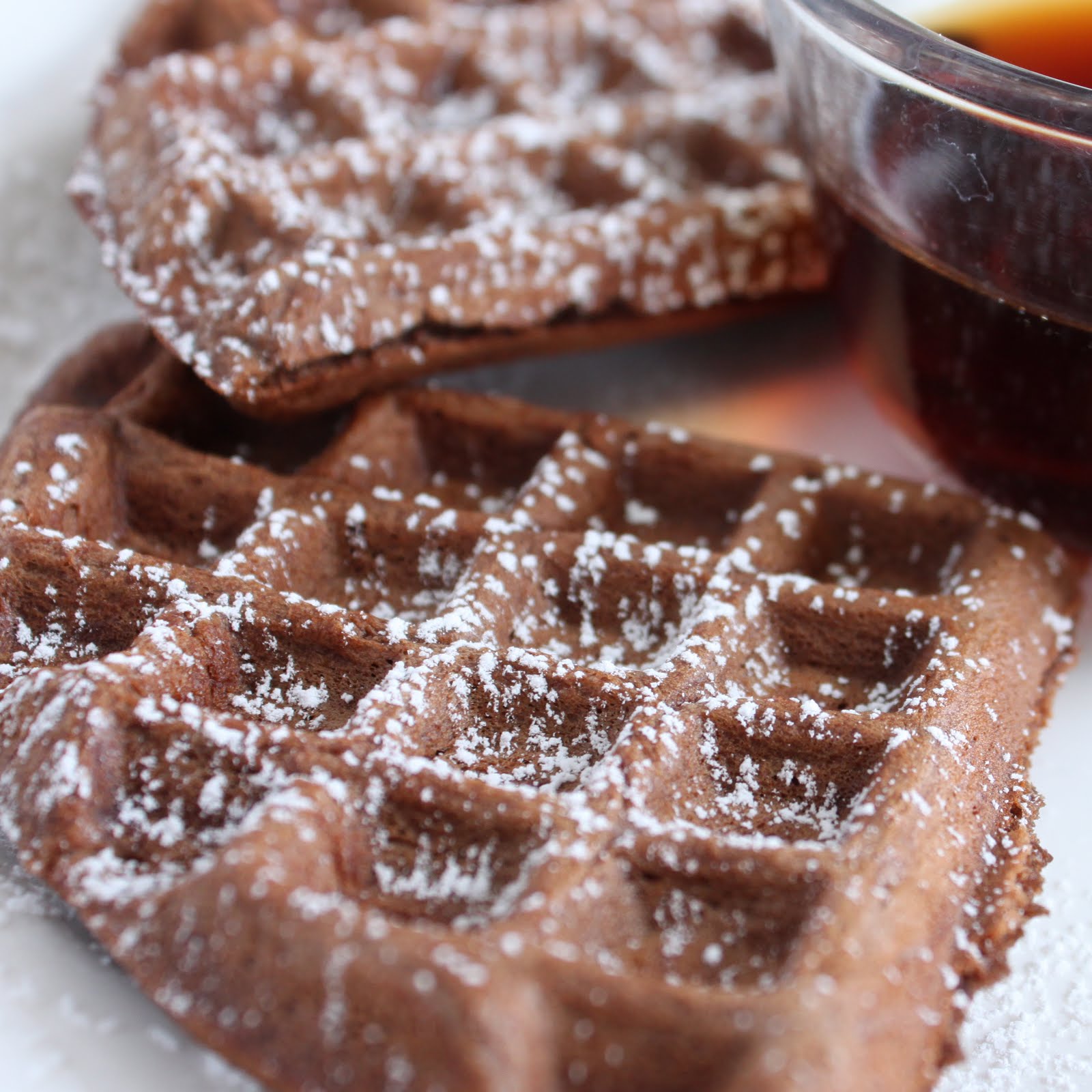 Squirrel Bakes Chocolate Waffles