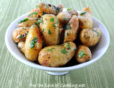 Roasted Baby Potatoes with Parsley and Butter