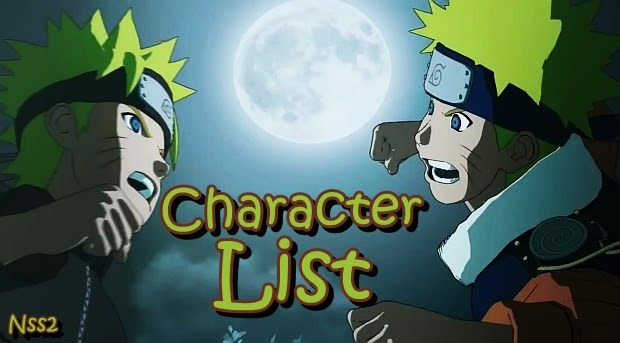 Naruto Ultimate Ninja Storm Generations #Character List | Naruto