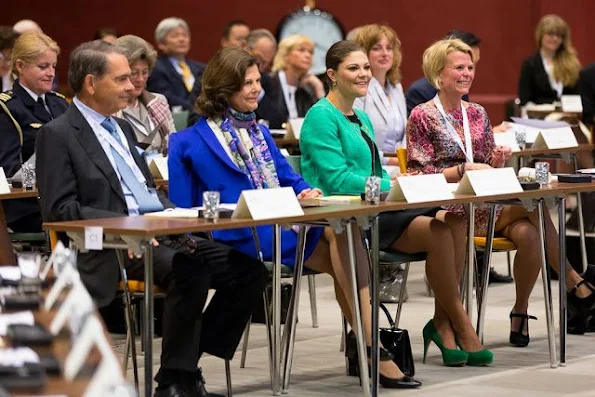 Queen Silvia of Sweden and Crown Princess Victoria of Sweden attended Dementia Forum X on May