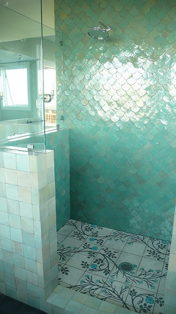 The Granite Gurus: 5 Showers with Fun & Unique Tile