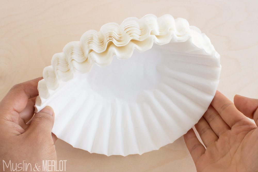 DIY Coffee Filter Candle Holders Muslin and Merlot