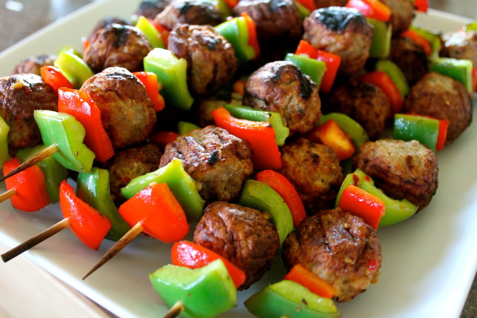 Mrs. Schwartz's Kitchen Italian Meatball Kebabs