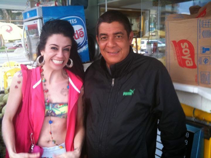 Sósia Amy Winehouse e Zeca Pagodinho